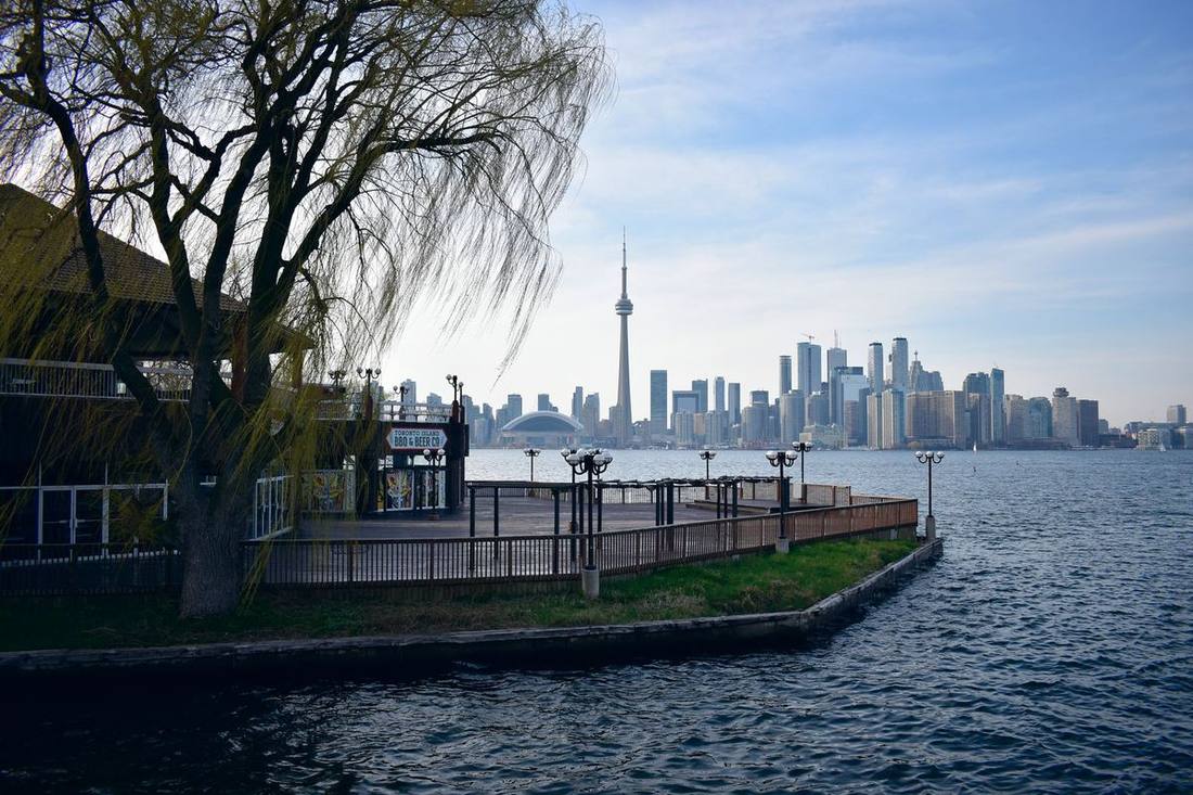 The Toronto skyline from the lakefront