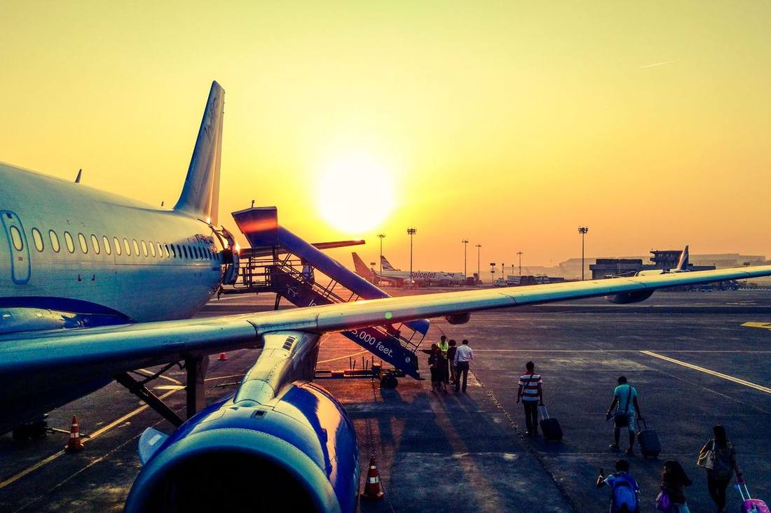 An early-morning departure wave