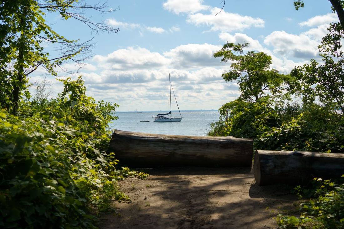 Rotary Park and the Ajax lakeshore