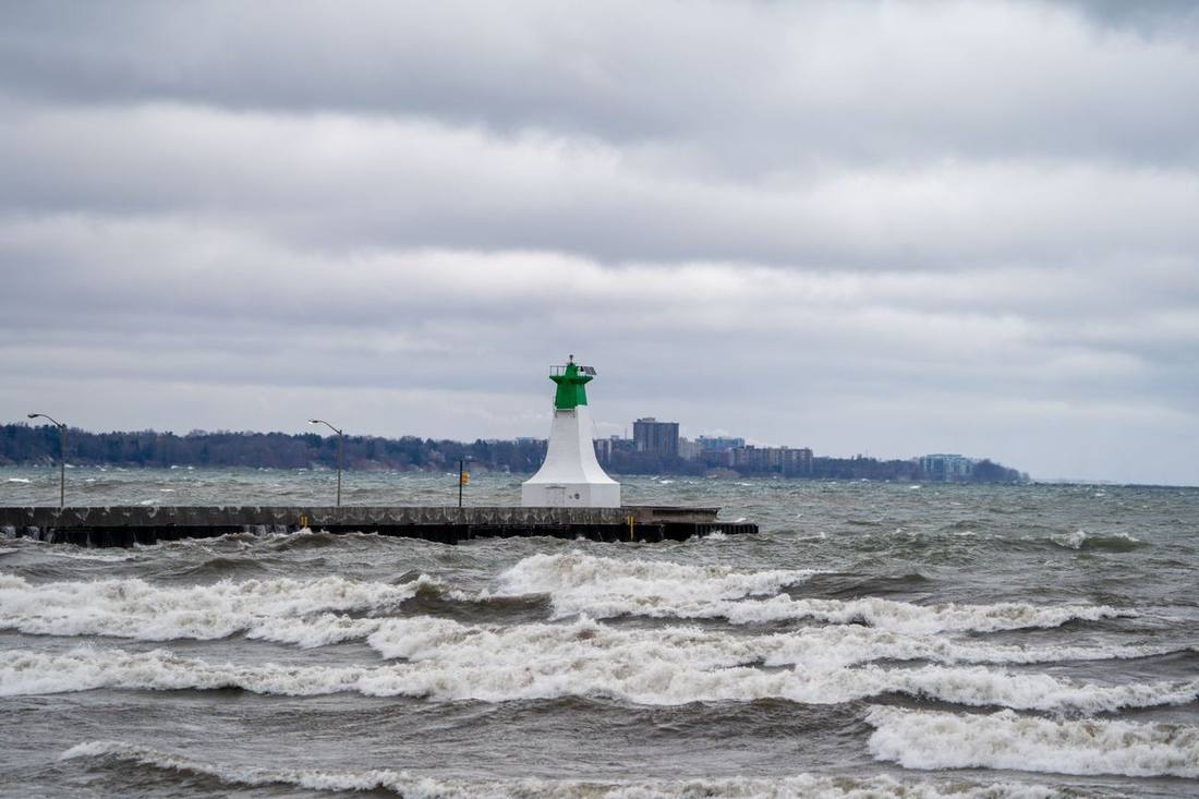 Oakville's harbour at the Sixteen Mile Creek