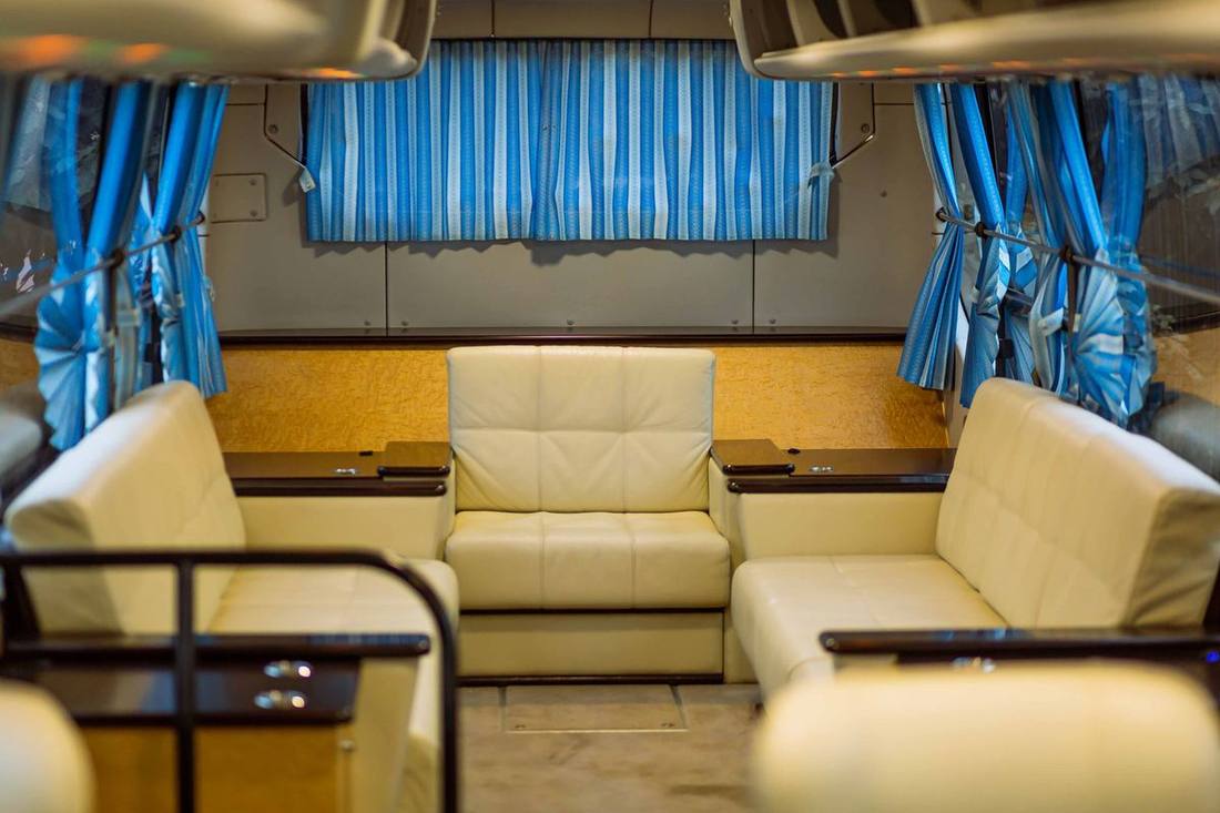 Limousine party bus interior