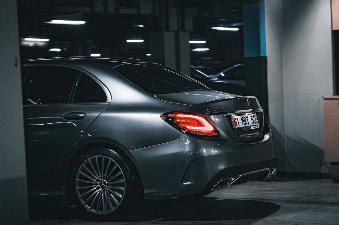 An executive sedan, detailed and ready for dispatch