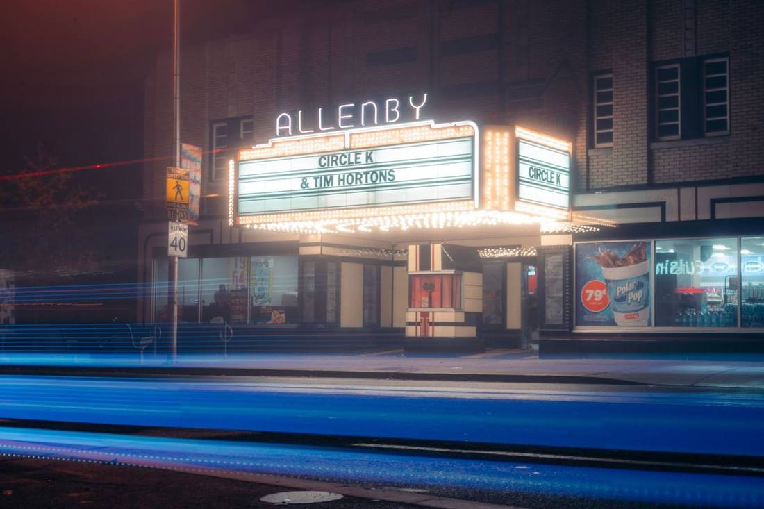 A theatre marquee on King Street West