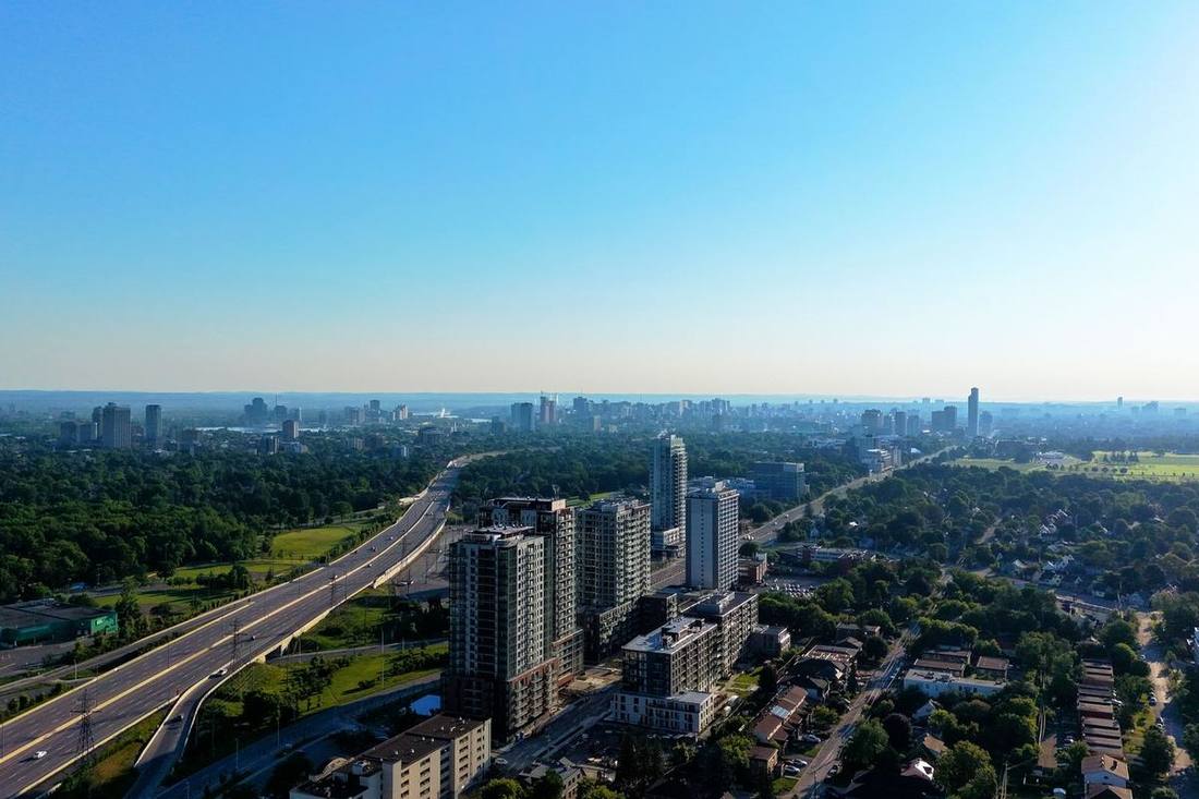 North York Centre's towers along Yonge Street