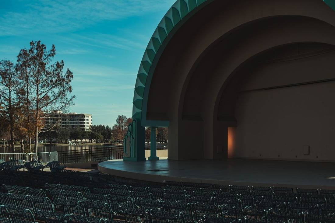 The Budweiser Stage amphitheatre at Ontario Place on a summer concert night