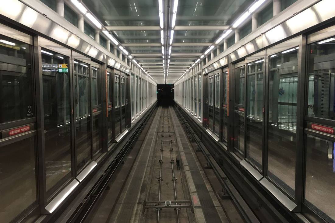 The Terminal Link train station at Pearson
