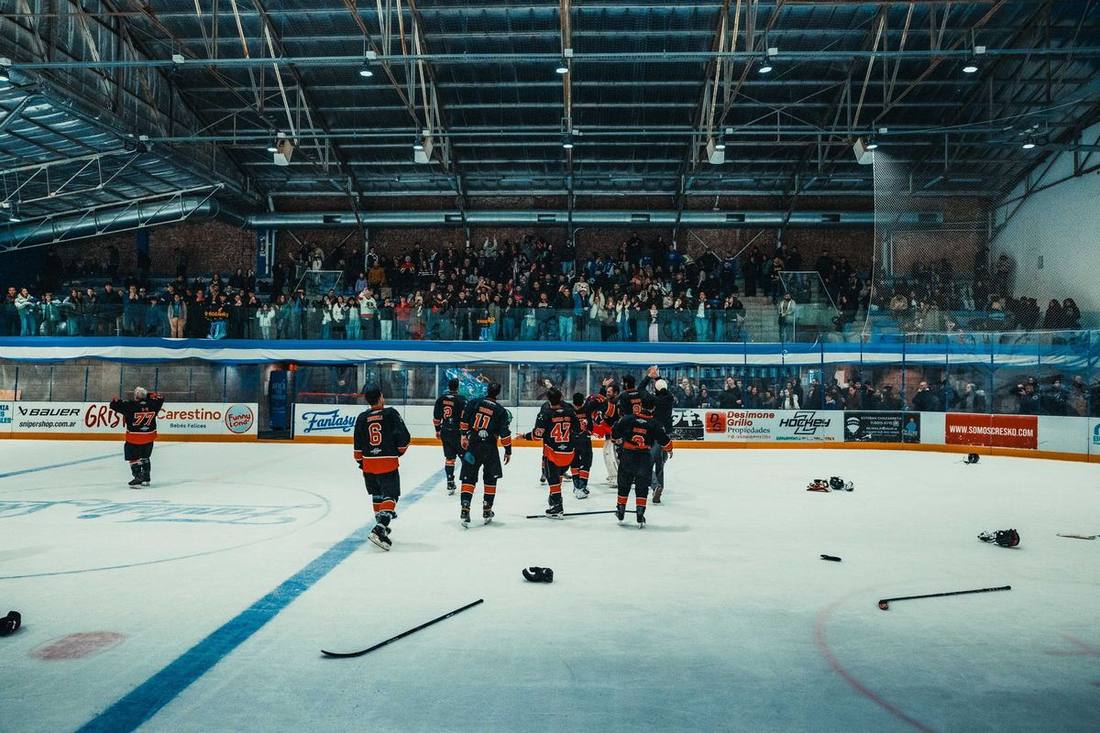 Maple Leaf Square's playoff watch party in blue and white