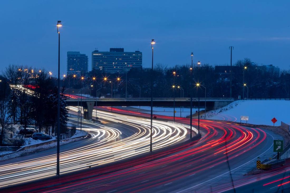 The 407 eastern extension near the 412 link in Whitby