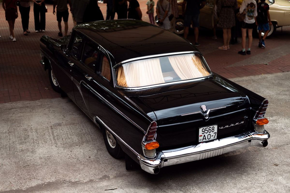 A black limousine, the celebration vehicle