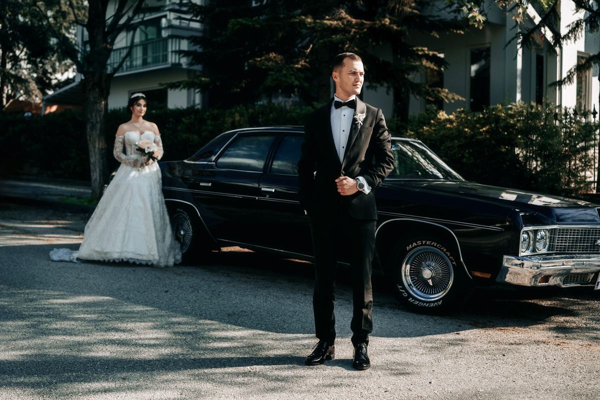 Wedding limo